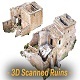 Old House Ruins Scans low-poly 3D model
