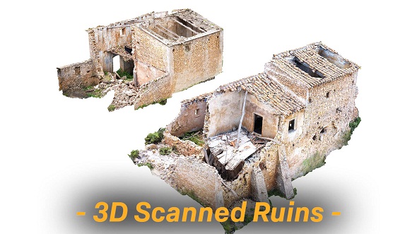 [DOWNLOAD]Old House Ruins Scans low-poly 3D model