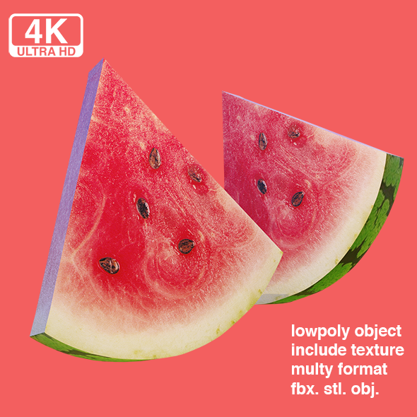 water melon lowpoly