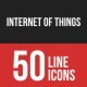 Internet Of Things Filled Line Icons 