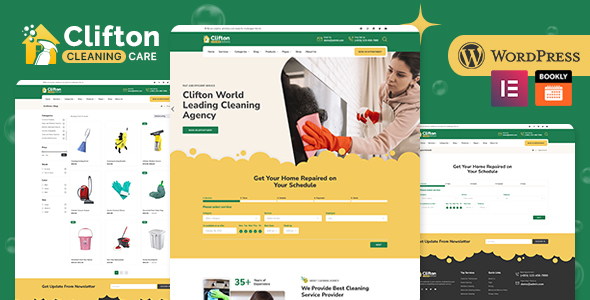 Clifton - Cleaning Service Agency WordPress Theme