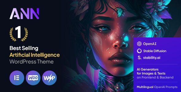 AI ANN - AI Artificial Intelligence Startup & Technology WordPress Theme