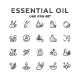 Set Line Icons of Essential Oil 