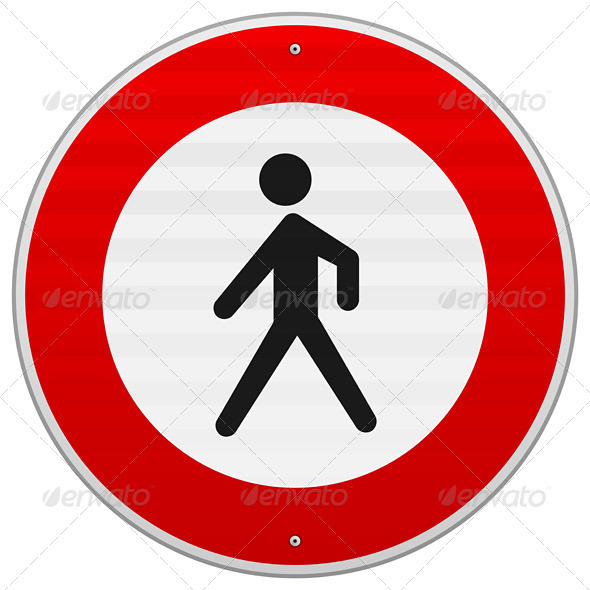 Entrance Forbidden Sign - Vectors
