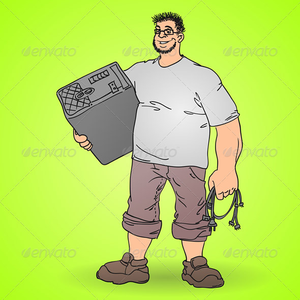 Professional Technology Worker - People Characters