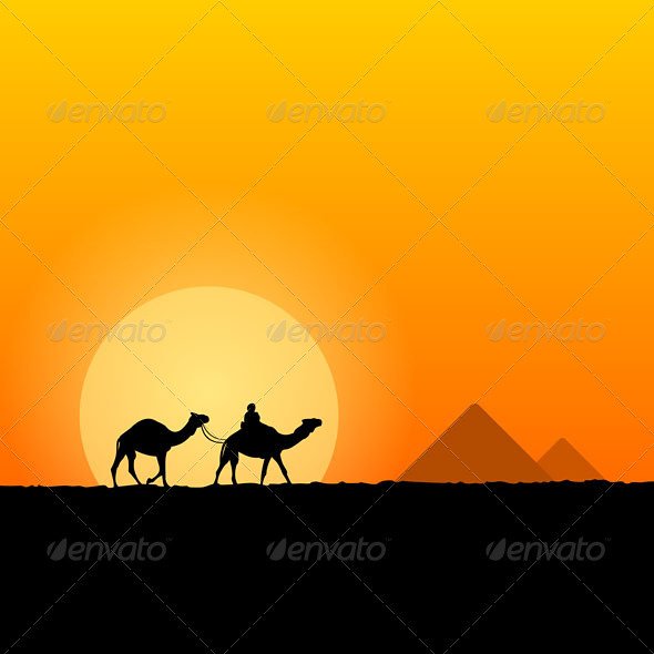 Hot African Scenery - Travel Conceptual