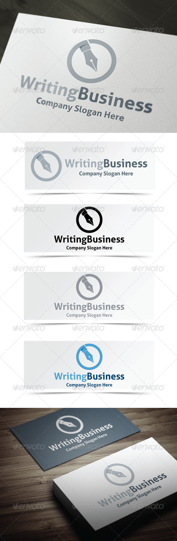 Writing Business - Objects Logo Templates