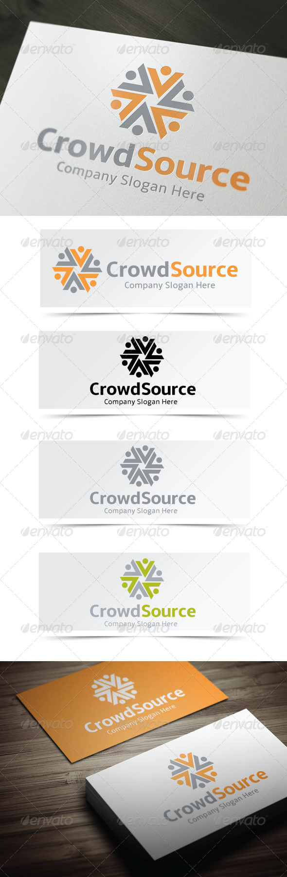 Crowd Source - Humans Logo Templates