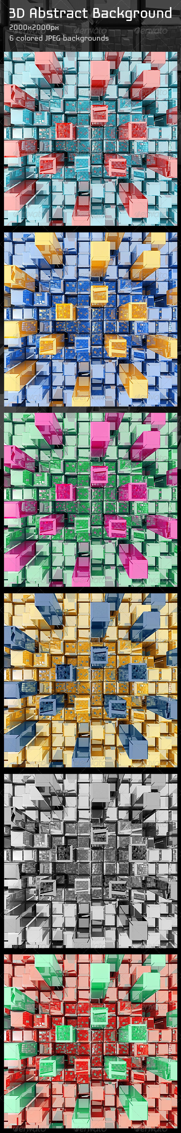 3D Abstract Background - 3D Backgrounds
