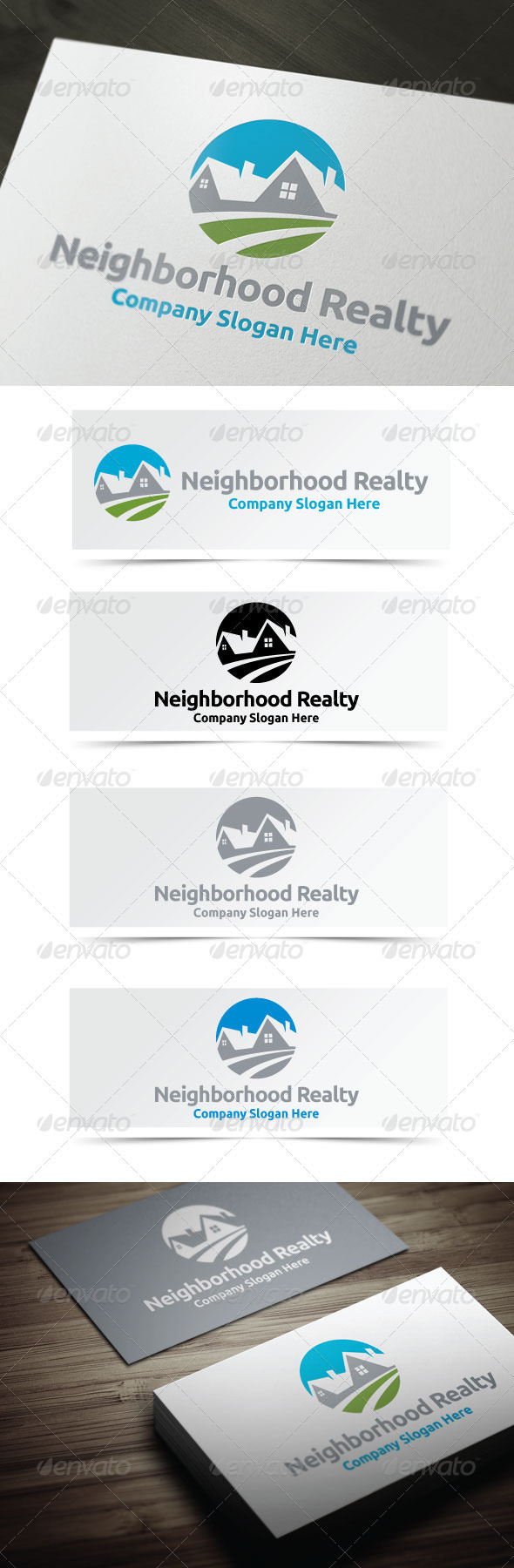 Neighborhood Realty - Buildings Logo Templates