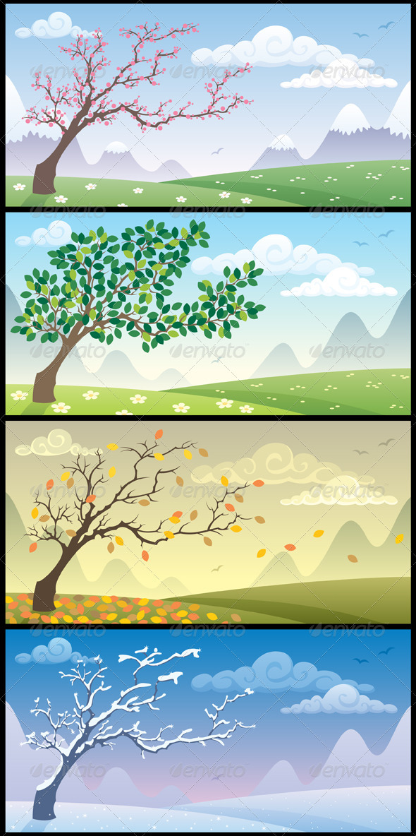 Seasons Landscapes - Seasons Nature