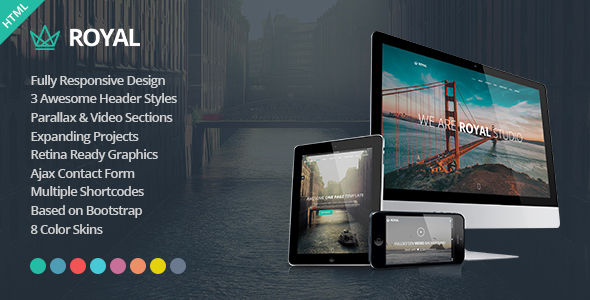 Royal - Responsive One Page Parallax Template