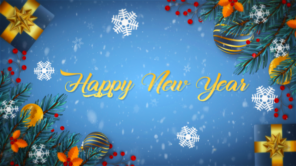 Merry Christmas Slideshow Video Displays template preview