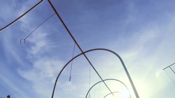 The Santa Monica traveling rings. alt