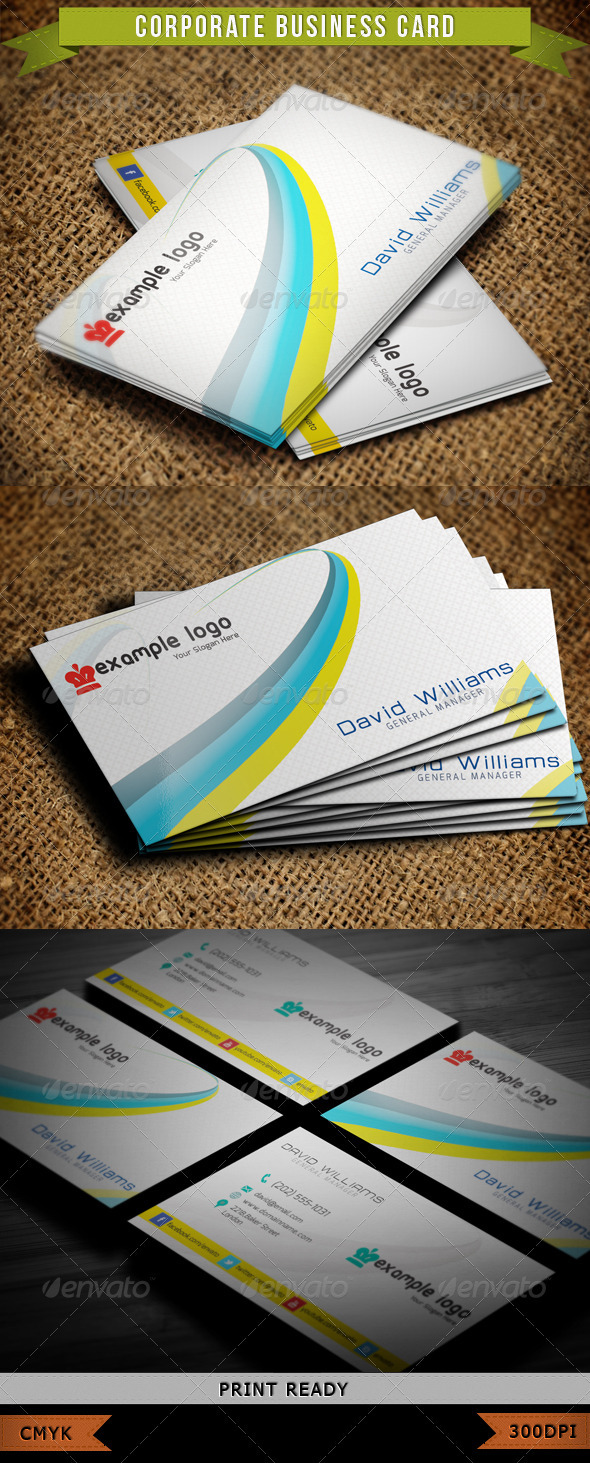 Corporate Business Card 001 - Corporate Business Cards