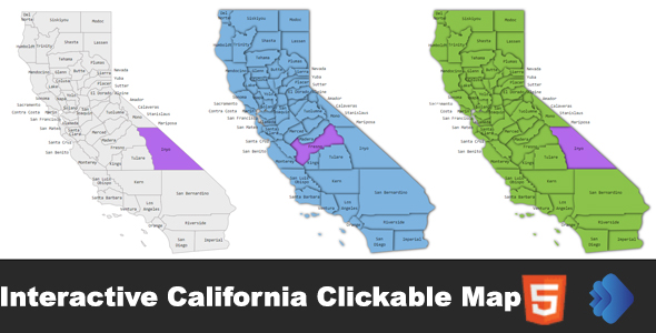 Interactive California Clickable MAP