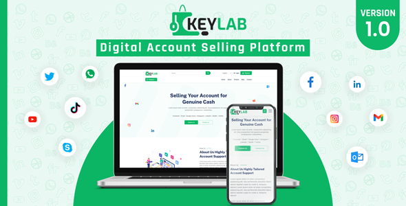 KeyLab - Digital Account Selling Platform