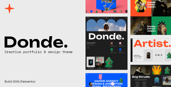 Donde – Elementor Portfolio Theme