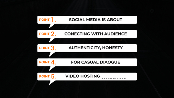 Bullet Point Text Titles Titles template preview