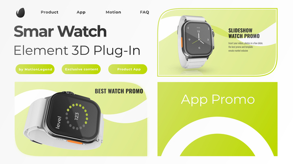 Smart Watch App Promo Product Promo template preview