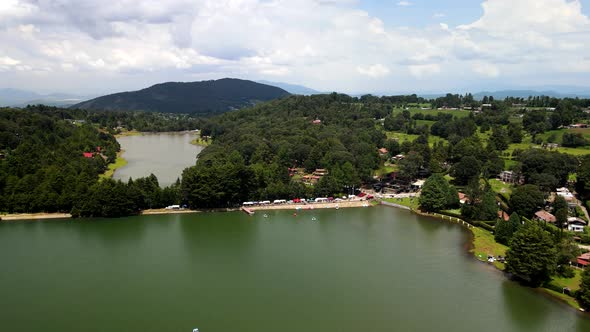 View of lake viewpoint with a drone alt