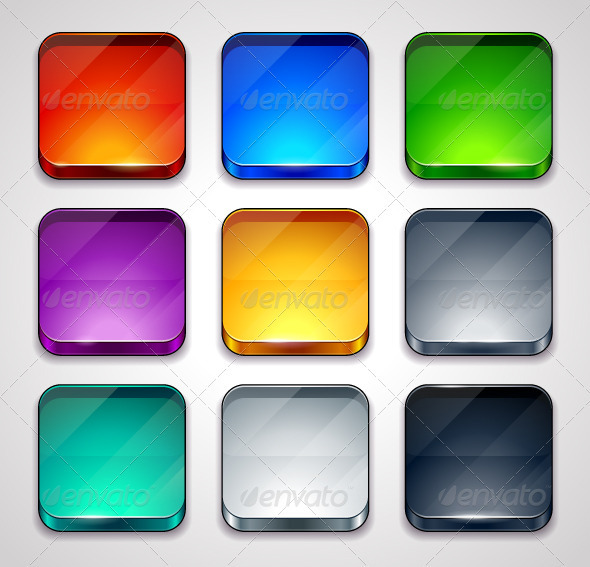 Backgrounds for apps icons - Vectors