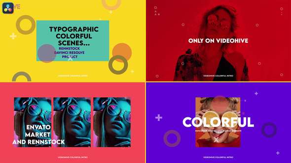 Typographic Colorful Intro