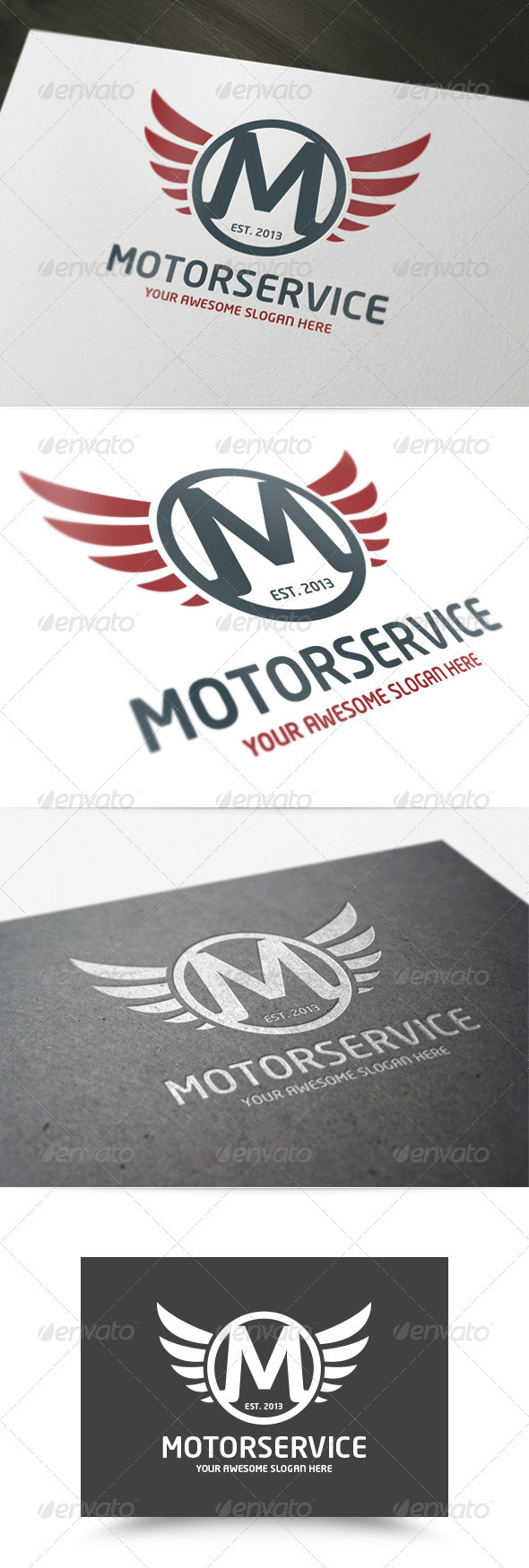 Motor Service Logo - Letters Logo Templates