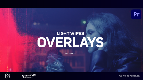Light Wipe Overlays Vol. 01 for Premiere Pro