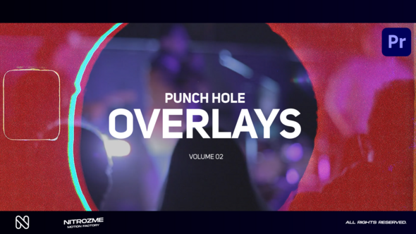 Punch Hole Overlays Vol. 02 for Premiere Pro