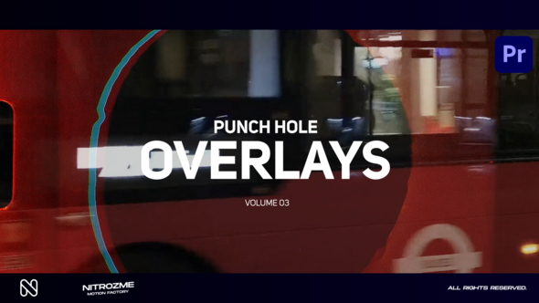 Punch Hole Overlays Vol. 03 for Premiere Pro