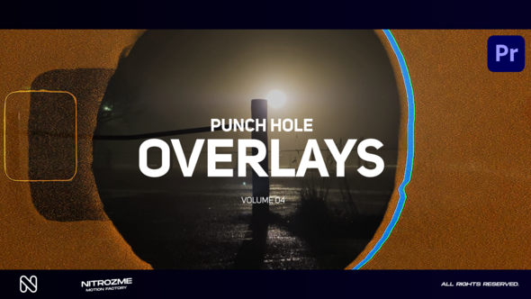 Punch Hole Overlays Vol. 04 for Premiere Pro
