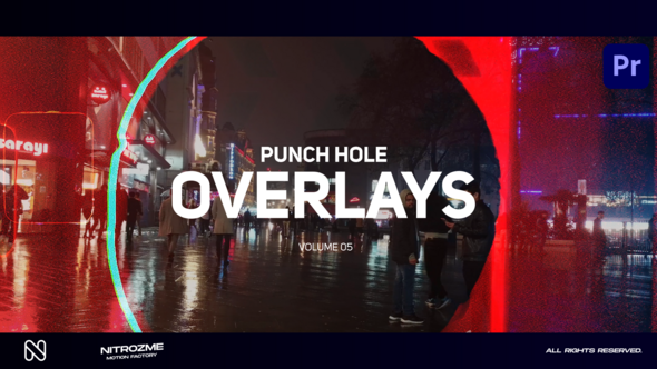 Punch Hole Overlays Vol. 05 for Premiere Pro