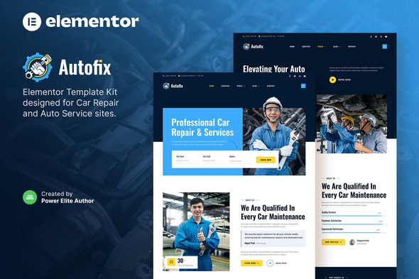 Autofix – Car Repair & Auto Services Elementor Template Kit