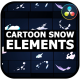 Cartoon Snow Elements | DaVinci Resolve - VideoHive Item for Sale