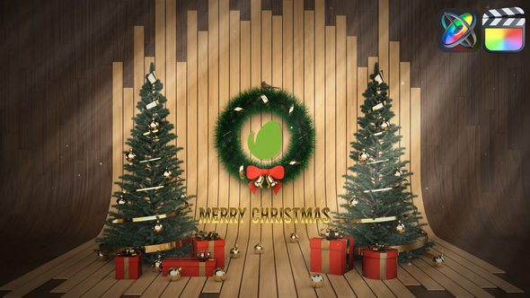 Christmas Studio Logo for FCPX