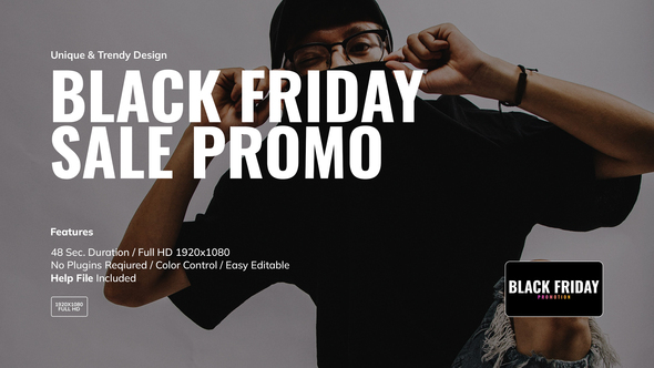 Black Friday Sale Promo Product Promo template preview