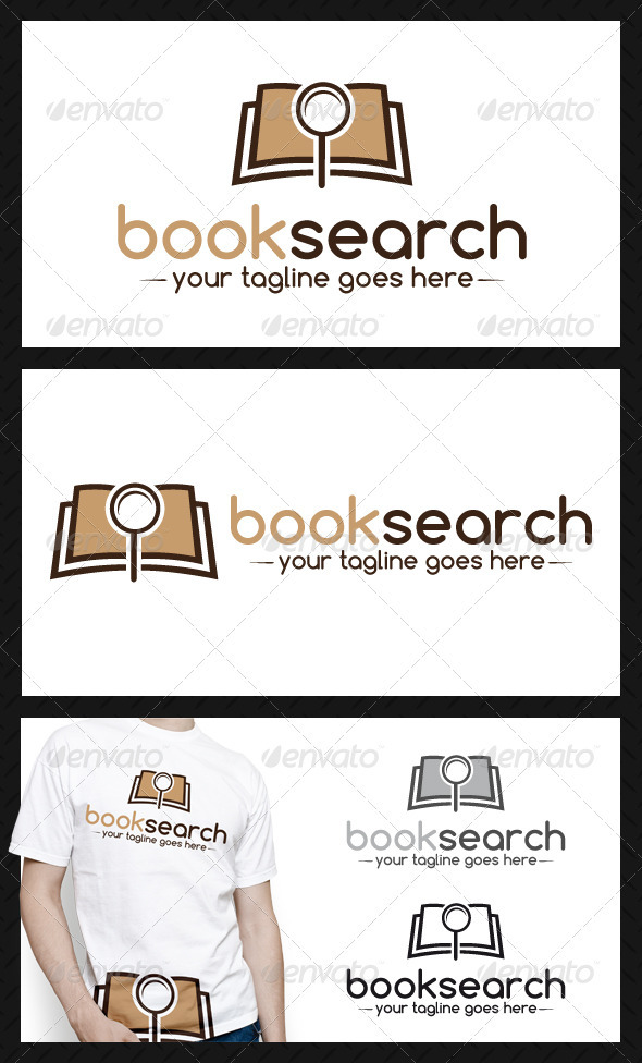 Book Search Logo Template - Objects Logo Templates