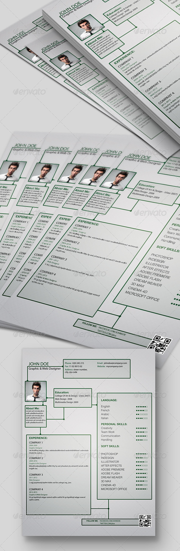 Creative Resume Template - Resumes Stationery