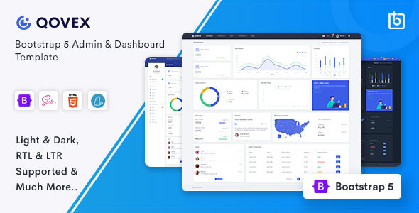 Qovex - Admin & Dashboard Template by Themesbrand | ThemeForest