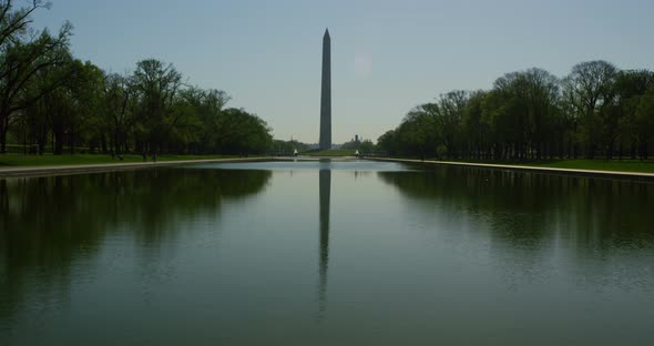 Washington Monument In Front Of Reflecting Pool 18B