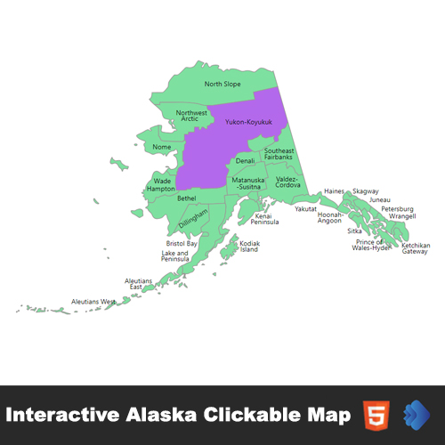 Interactive Alaska Clickable MAP by freelancertajulrasel | CodeCanyon