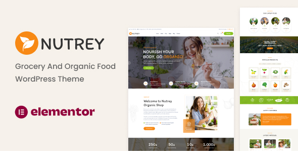 Nutrey - Organic Food Shop WordPress Theme