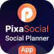 PixaSocial - SAAS Application for Social Media Scheduling with Built-In Image Editor 