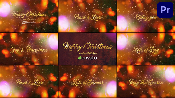 Christmas Greeting Titles for Premiere Pro