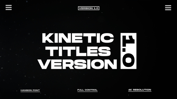 Kinetic Titles 2.0 | After Effects