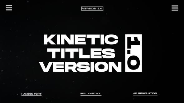 Kinetic Titles 2.0 | After Effects Titles template preview
