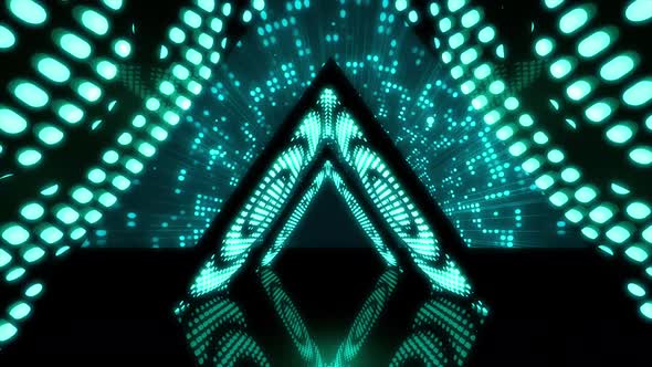 Color VJ Triangle Bulb Tunnel 4K