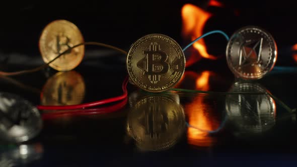 Blockchain Technology Concept for Cryptocurrency Financial Transactions alt