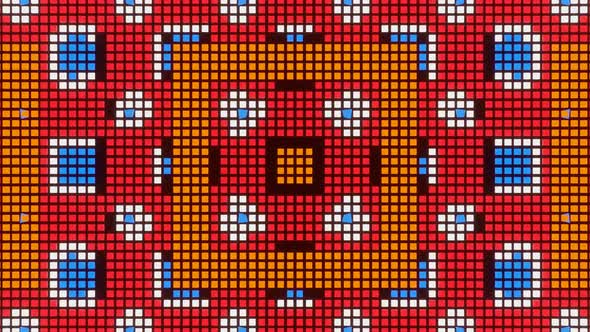 VJ Loop Animation of Pixel Mosaic Ver22